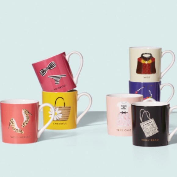 KATE SPADE FESTIVE The Things We Love Coffee Mug Christmas Holiday Hot Drink Cup - Picture 5 of 5